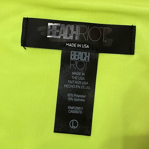 New! Beach Riot Heidi Retro Bright Color Block Ribbed Bikini Bottom 24872 - Picture 5 of 8